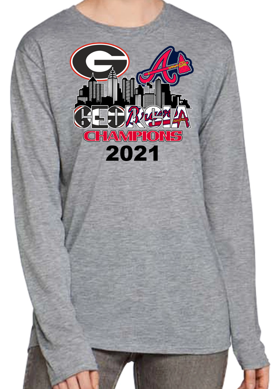2021 Champions UGA Bulldogs Braves Unisex T Shirt