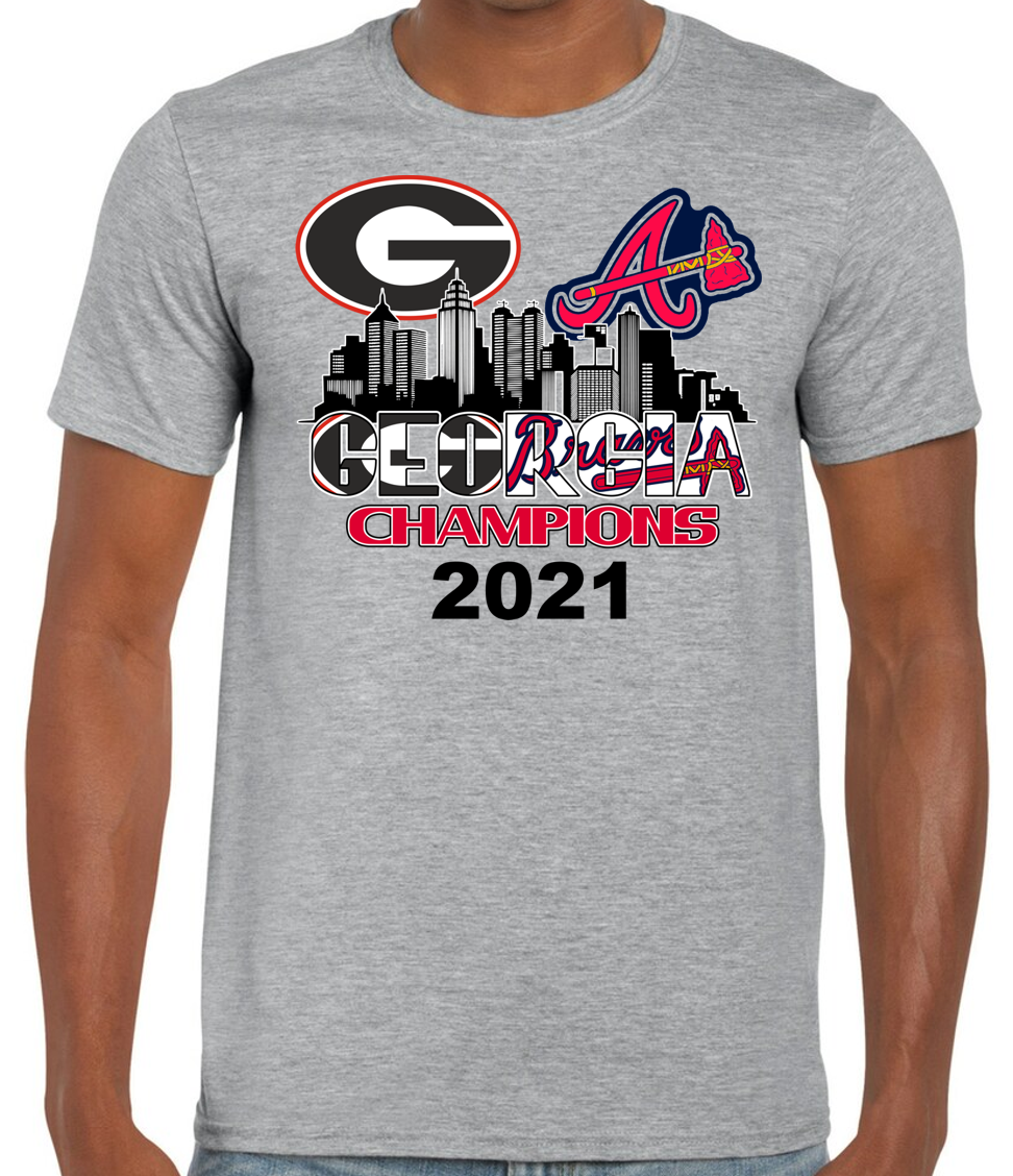GA Champs Braves/UGA Short Sleeve T-Shirt – Graceful Peach Boutique