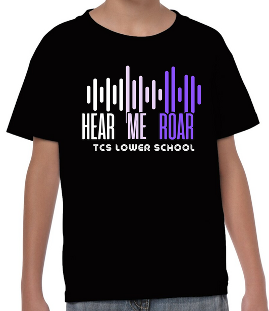 TCS Lower School "Hear Me Roar" Short Sleeve T-Shirt