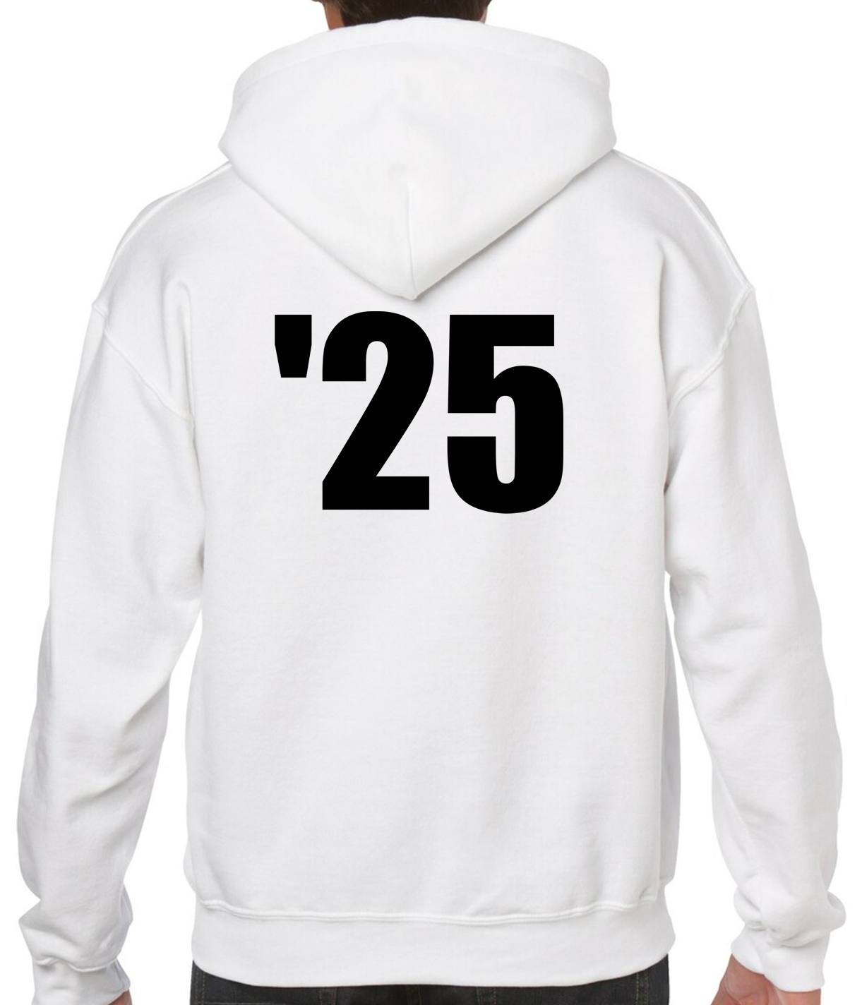 Senior White Hoodie Sweatshirt with NO LAST NAME