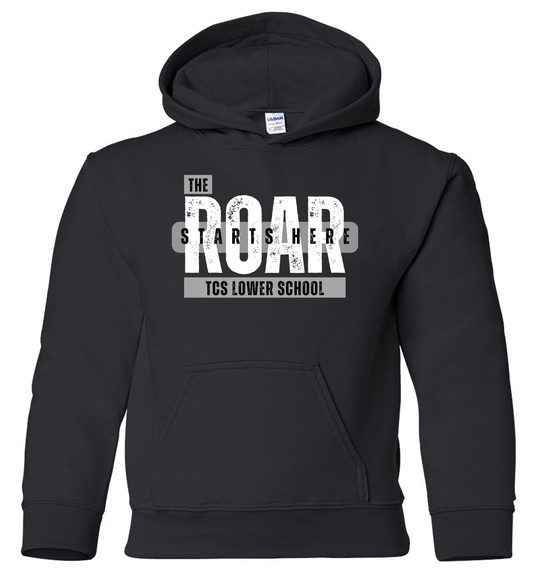 TCS Lower School "The Roar Starts Here Bar" Cotton Hoodie