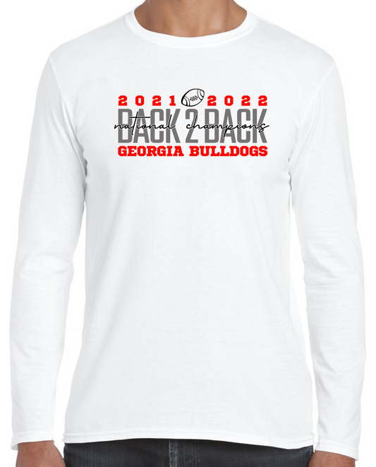 Georgia Bulldogs x Atlanta Braves Fanatics Branded 2021 State of Champions  Peach T-Shirt - Black