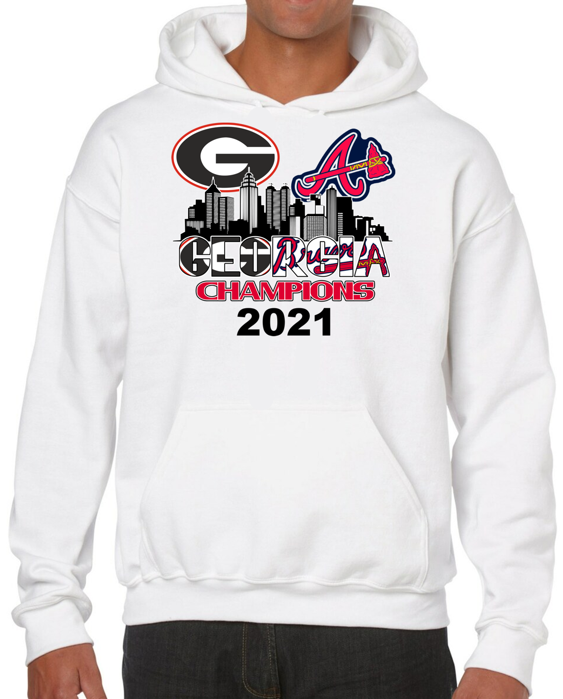 2021 Champions UGA Georgia Bulldogs Atlanta Braves Sweatshirt - Trends  Bedding