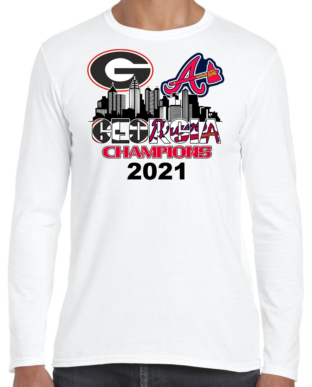 Official Atlanta braves Georgia Bulldogs champions first time together  T-shirt, hoodie, tank top, sweater and long sleeve t-shirt